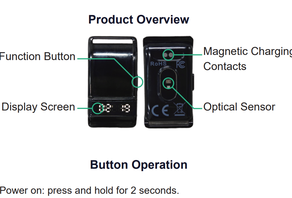 SQ968 and its magnetic charging contacts